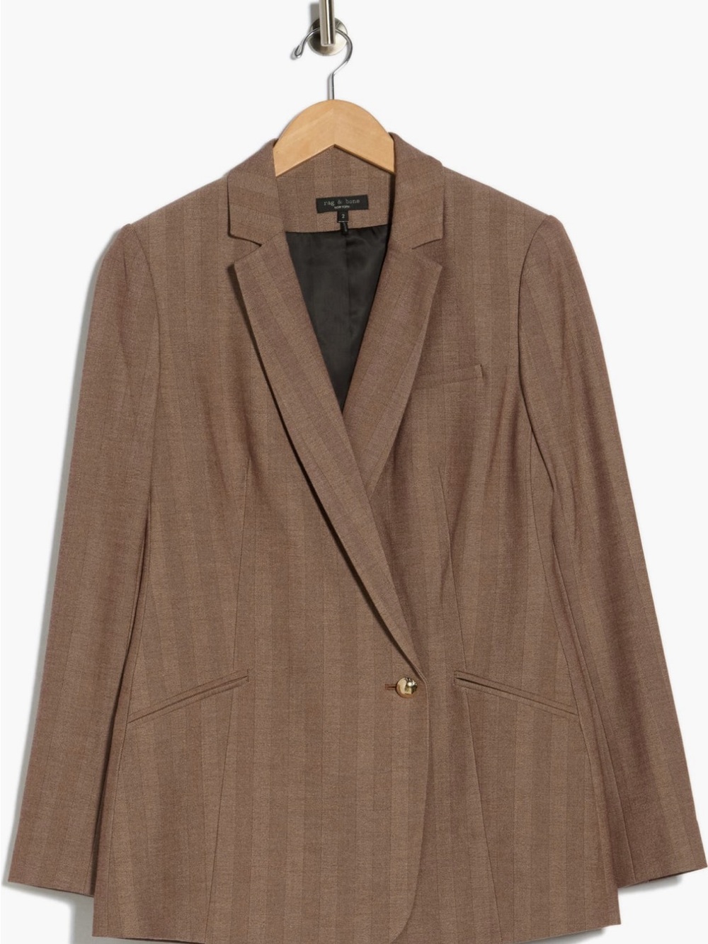 Rag & Bone Single-Button Tan-Brown Blazer